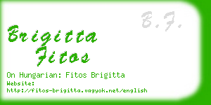 brigitta fitos business card